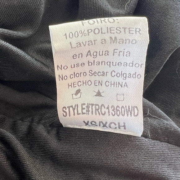 Windsor Black Sequin Mini Dress with Side Slit Spaghetti Strap Sz: XS - Picture 12 of 12